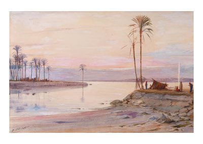 Marcel BLAIRAT – « Pêcheurs au bord du fleuve »